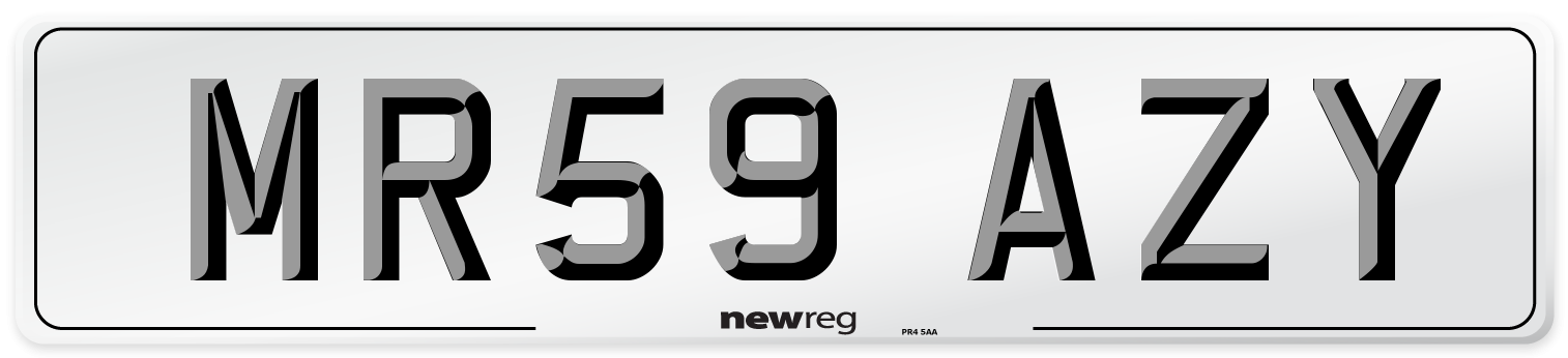 MR59 AZY Number Plate from New Reg
